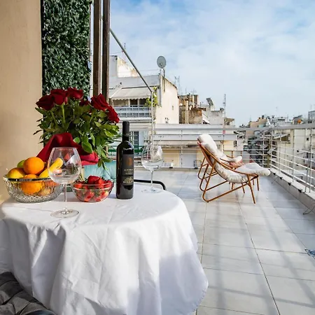 Апартаменты Penthouse Loft With Huge Terrace Салоники