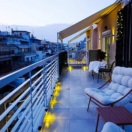 Penthouse Loft With Huge Terrace Салоники