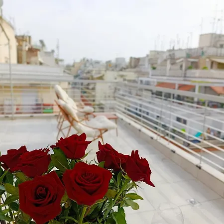Апартаменты Penthouse Loft With Huge Terrace Салоники